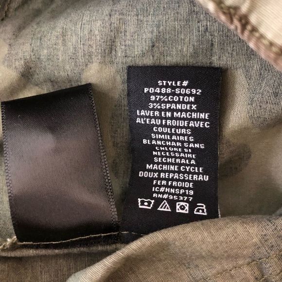 Sanctuary Standard Surplus Camo Roll Tab Hem Cropped Pants sz 26 NWT Camouflage - Picture 8 of 10